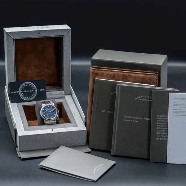 A. Lange & Sohne Odysseus 363.179 Blue Dial 40.5mm Box & Papers