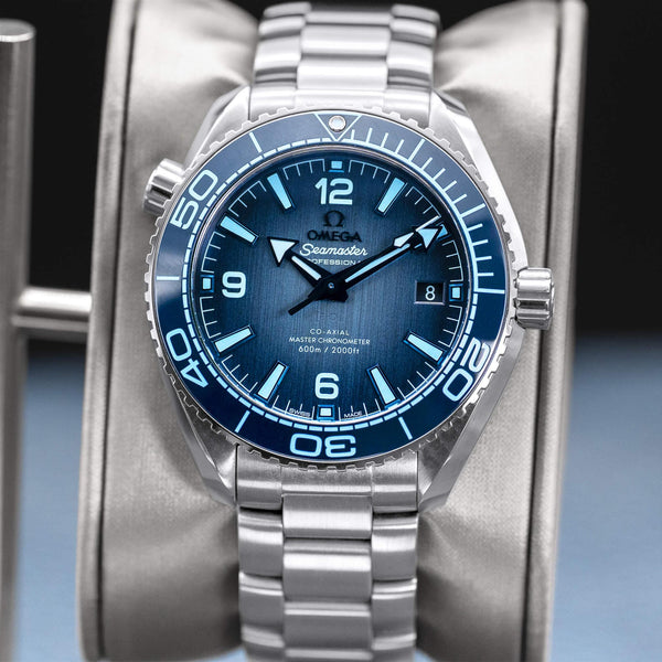 Omega Seamaster Planet Ocean “Summer Blue” Dial 39.5mm 2023 Box & Papers
