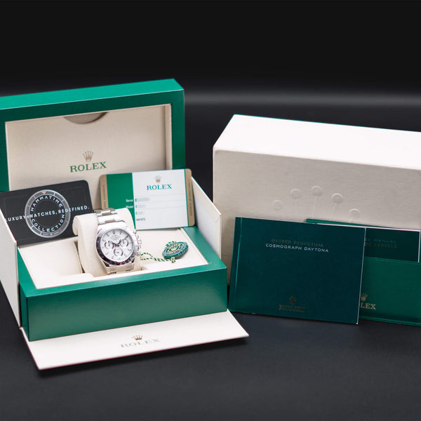 Rolex Cosmograph Daytona 116520 White Dial with box and papers
