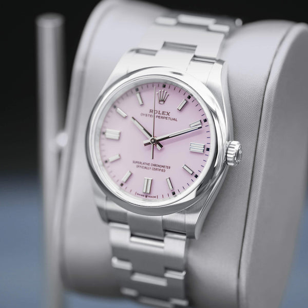 Rolex Oyster Perpetual 126000 Pink Dial 36mm Box & Papers