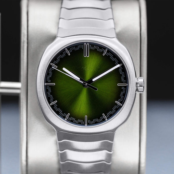 H.Moser & Cie Streamliner Matrix Green 6201-1200 40mm 2024 NEW Box & Papers