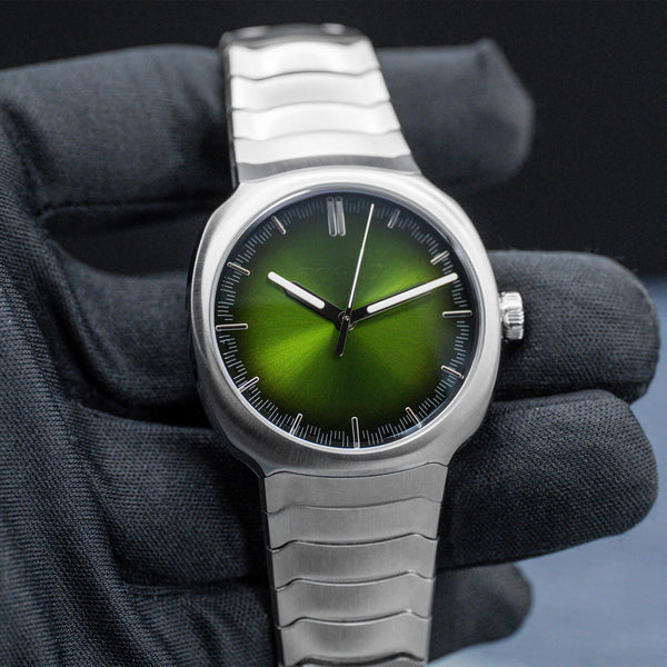 H.Moser & Cie Streamliner Matrix Green 6201-1200 40mm 2024 NEW Box & Papers