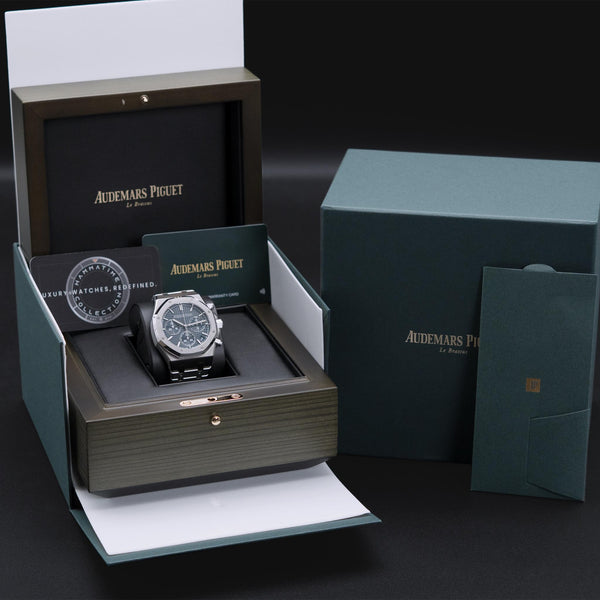 Audemars Piguet Royal Oak Chrono 26240ST Blue Dial with box and papers