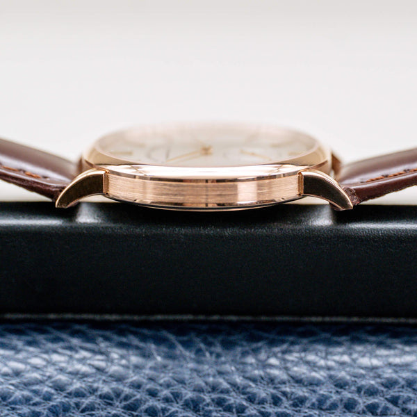Side profile of A. Lange & Sohne Saxonia 219.032 Rose Gold