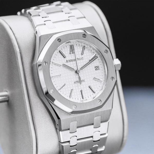 Audemars Piguet Royal Oak 15300ST White Dial 39mm Box & Papers