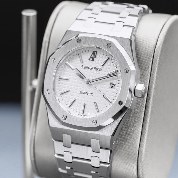 Audemars Piguet Royal Oak 15300ST White Dial 39mm Box & Papers