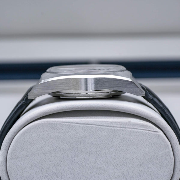 Opposite side view of Zenith Chronomaster El Primero A384 Revival Silver Dial