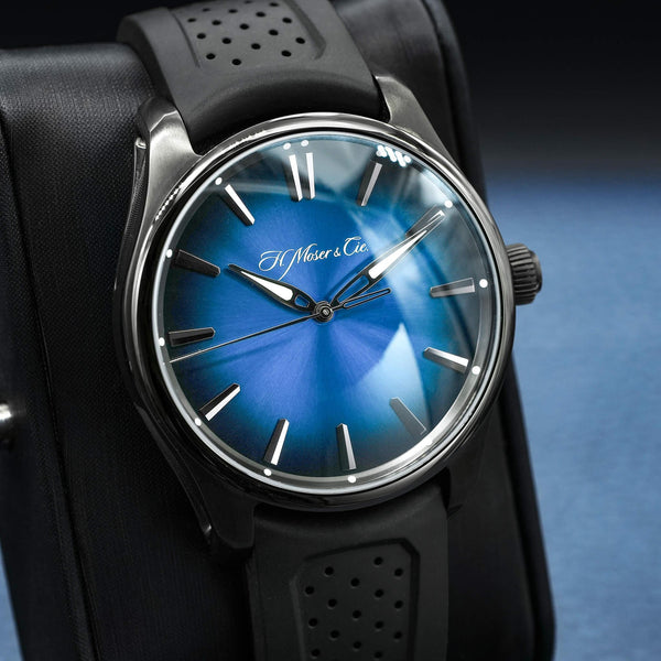 H. Moser & Cie Pioneer Centre Seconds 3200-1205 Funky Blue Fume Dial 43mm 2021 B