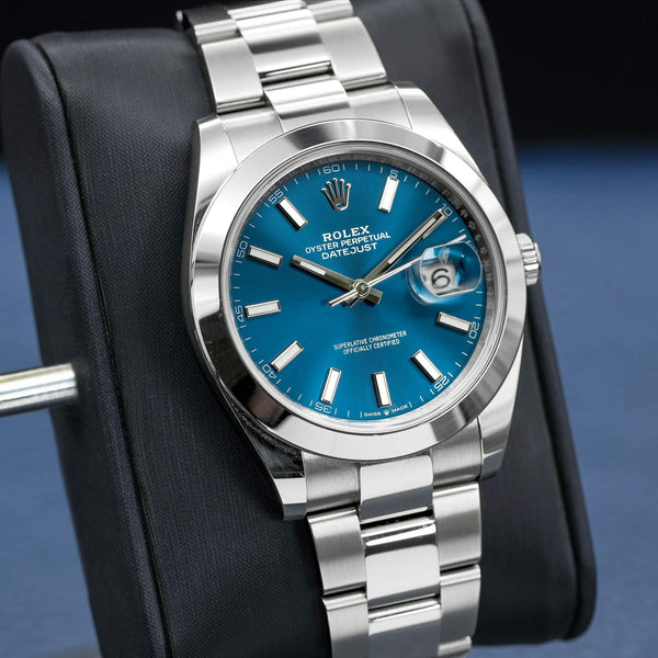 Rolex Datejust 126300 Blue Dial Oyster Box & Papers