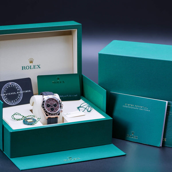 Rolex Daytona 126515LN Rose Gold Chocolate Dial 40mm Box & Papers