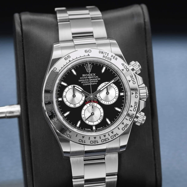 Rolex Daytona “Baby LeMans” 126509 White Gold Black Dial 40mm Box & Papers
