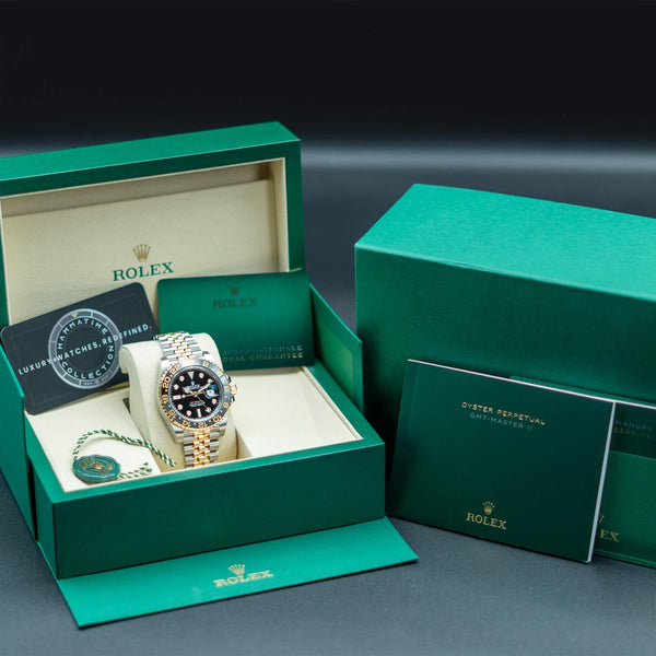 Rolex GMT Master II “Zombie” 126713GRNR Two Tone 40mm Box & Papers
