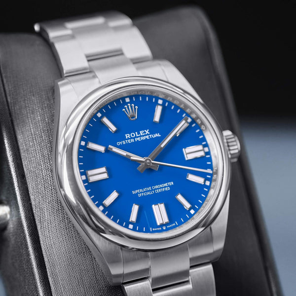 Rolex Oyster Perpetual 134300 Blue Dial 40mm Mint Box & Papers