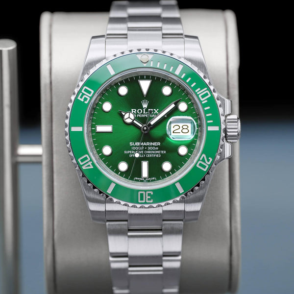 Rolex Submariner "Hulk" 116610LV Green Dial 40mm Box & Papers