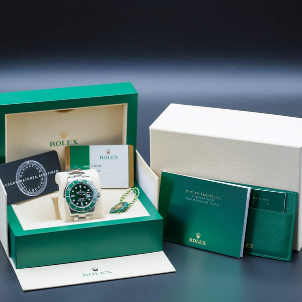 Rolex Submariner "Hulk" 116610LV Green Dial 40mm Box & Papers