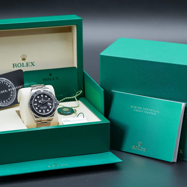 Rolex Yacht Master Titanium Black Dial 226627 42mm Box & Papers