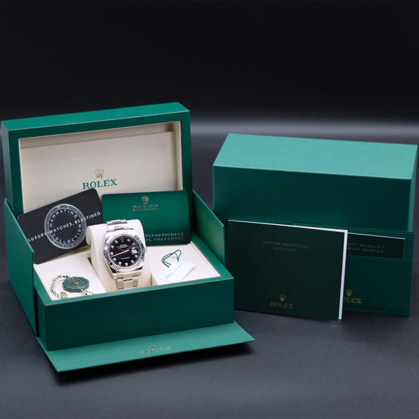 Rolex Datejust 126334 Black Diamond Dial with box and papers