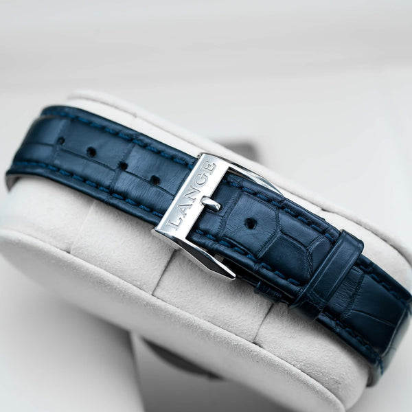 A. Lange & Sohne ‘Blue Series’ Lange-1 191.028 White Gold 38.5mm Box & Papers