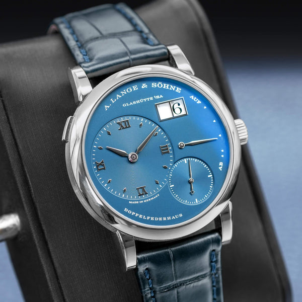 A. Lange & Sohne ‘Blue Series’ Lange-1 191.028 White Gold 38.5mm Box & Papers
