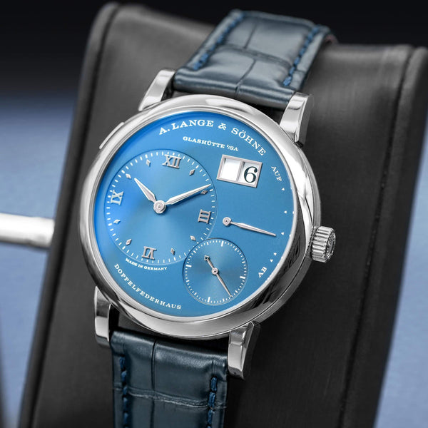 A. Lange & Sohne ‘Blue Series’ Lange-1 191.028 White Gold 38.5mm Box & Papers