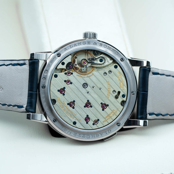 A. Lange & Sohne ‘Blue Series’ Lange-1 191.028 White Gold 38.5mm Box & Papers