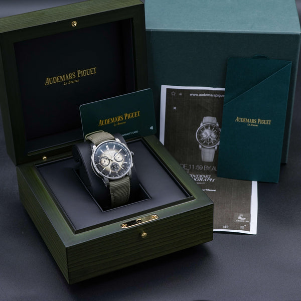 Audemars Piguet Code 11.59 26393QT Smoked Beige Dial Box & Papers