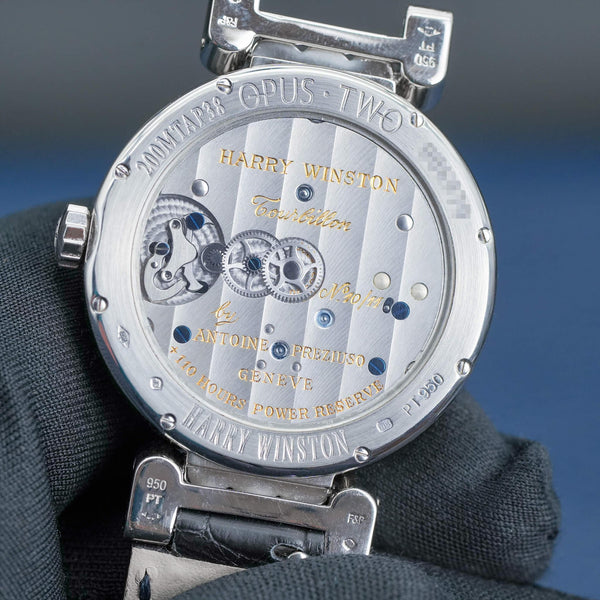 Harry Winston Opus 2 Platinum Tourbillon 38mm 2011 Box & Papers