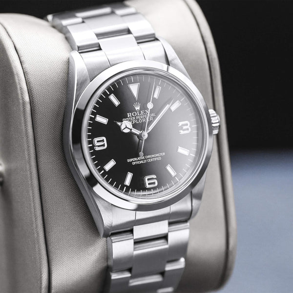 Rolex Explorer 14270 36mm Black Dial Box & Papers