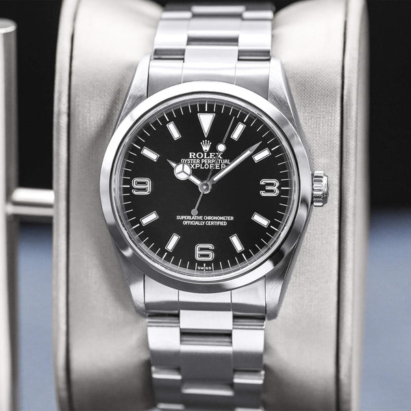 Rolex Explorer 14270 36mm Black Dial Box & Papers