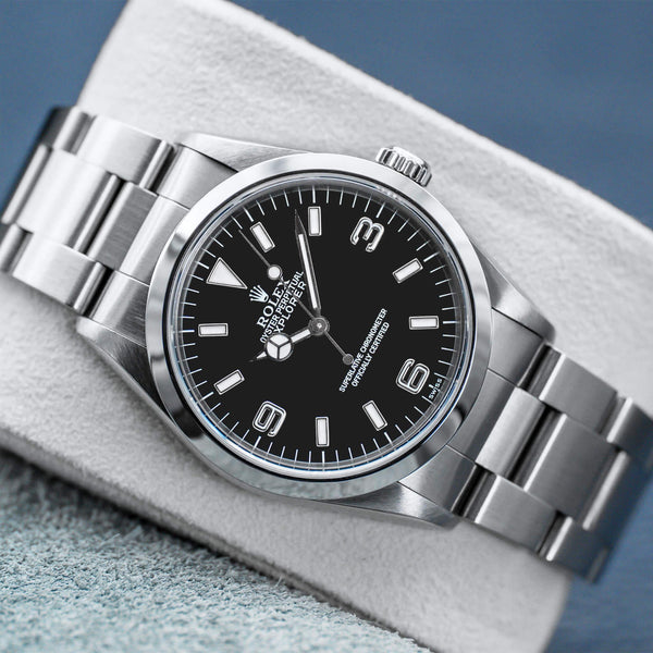 Rolex Explorer 14270 36mm Black Dial Box & Papers