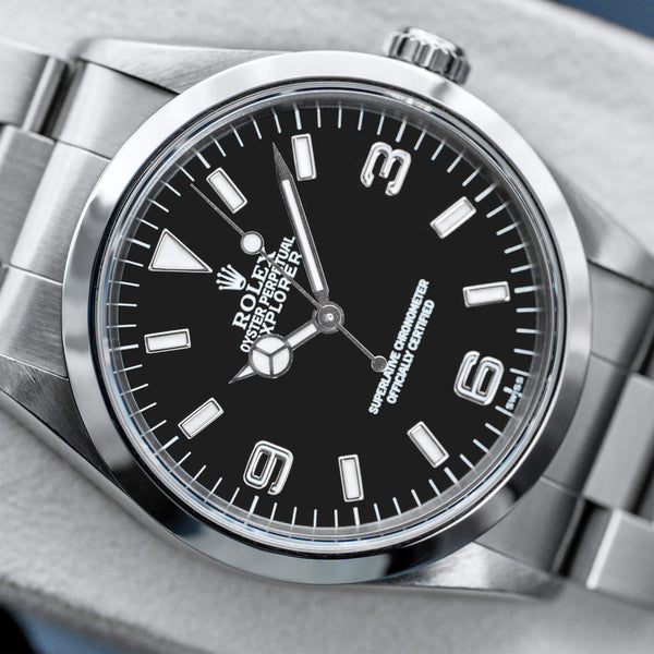 Rolex Explorer 14270 36mm Black Dial Box & Papers