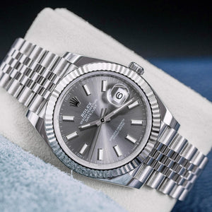 Front view of Rolex Datejust 126334 “Rhodium” Dial 