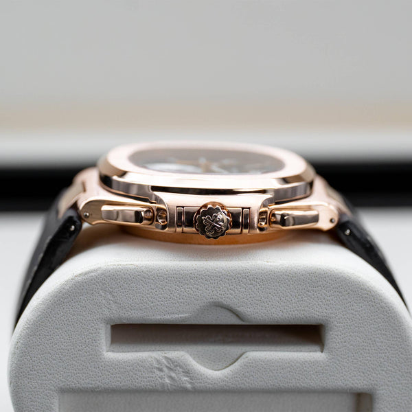 Patek Philippe Nautilus Chrono 5980R Rose Gold Brown Dial 2010 Box & Papers