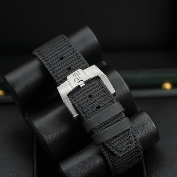 Audemars Piguet Code 11.59 15210CR Grey Dial strap and buckle detail
