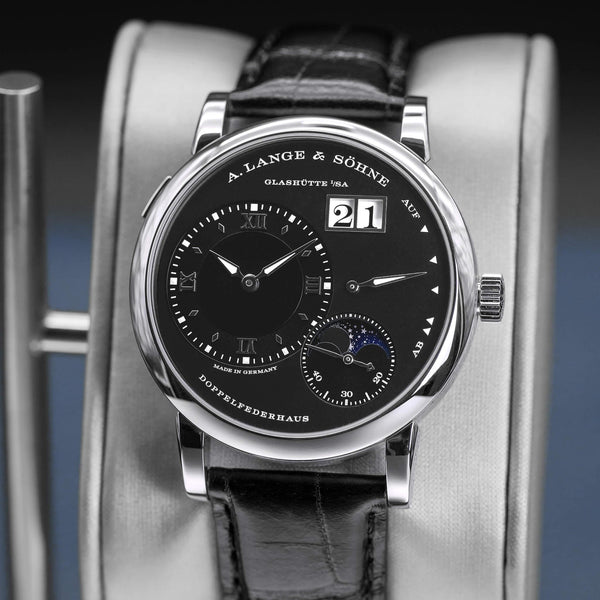 Close-up opposing view of A. Lange & Sohne Lange 1 192.029 Moon Phase