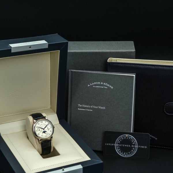A. Lange & Sohne 1815 Annual Calendar 238.026 White Gold 40mm Box & Papers