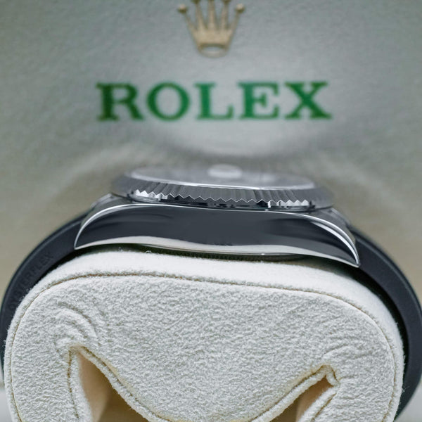 Opposite side view of Rolex Sky-Dweller 336239 White Dial Oyster Flex