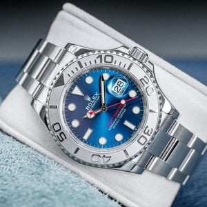 Front view of Rolex Yacht-Master 126622 "Captain America" Blue Dial 40mm 2019 