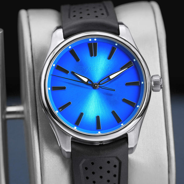 H. Moser & Cie Pioneer 3200-1217 Artic Blue Dial 40mm 2023 Box & Papers
