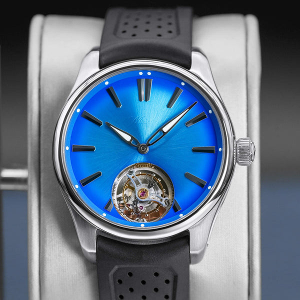 H.Moser & Cie Pioneer Tourbillon Arctic Blue 40mm 2024 Box & Papers