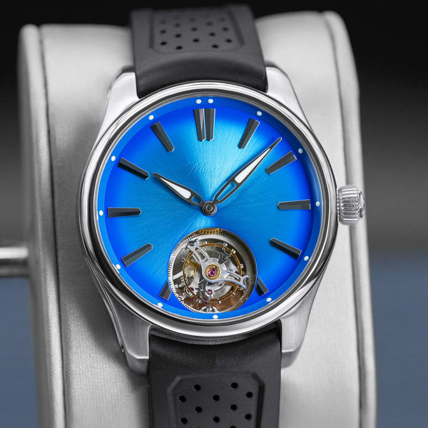 H.Moser & Cie Pioneer Tourbillon Arctic Blue 40mm 2024 Box & Papers