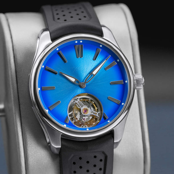 H.Moser & Cie Pioneer Tourbillon Arctic Blue 40mm 2024 Box & Papers