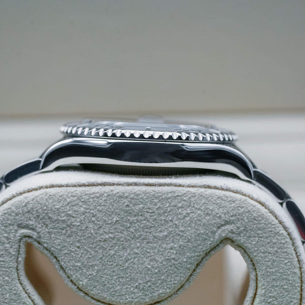 Opposite side view of Rolex Yacht-Master 116622 Rhodium Dial