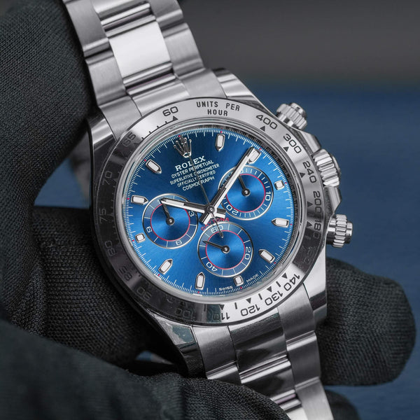 Rolex Daytona “Blue John Mayer” 116509 White Gold 40mm 2022 Box & Papers