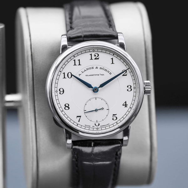 Slight angled view of A. Lange & Sohne 1815 235.049 Silver Dial 