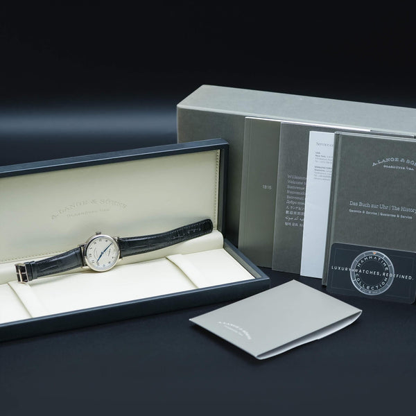 A. Lange & Sohne 1815 235.049 Silver Dial with box and papers