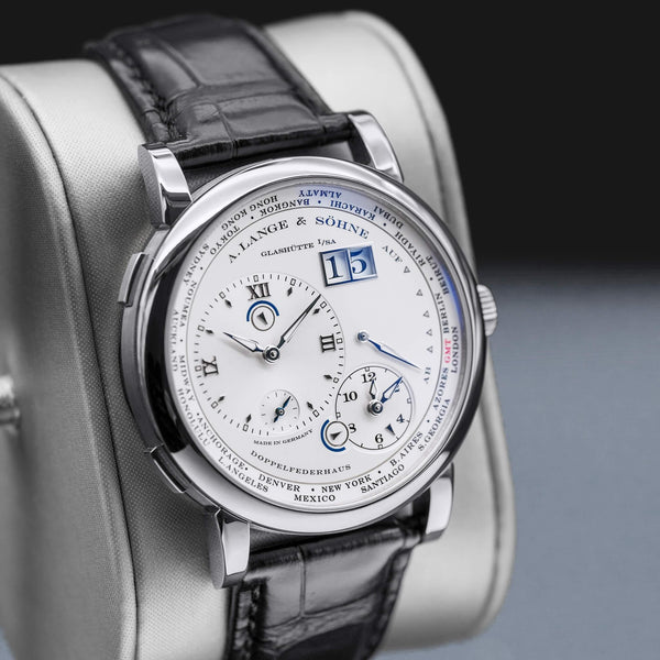 A. Lange & Sohne Lange 1 Timezone 116.039 Silver Dial 41.9mm 2016 Box & Papers