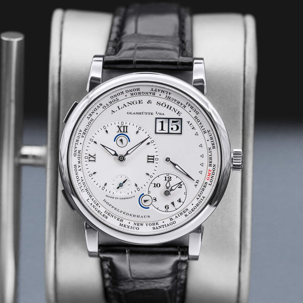 A. Lange & Sohne Lange 1 Timezone 116.039 Silver Dial 41.9mm 2016 Box & Papers