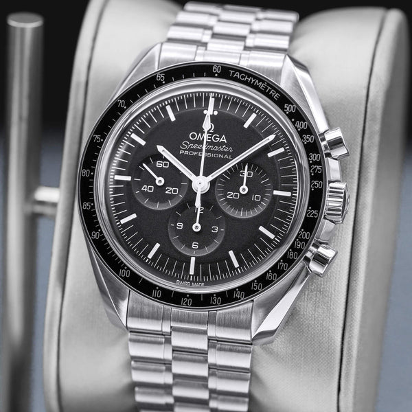 Omega Speedmaster Professional Moonwatch Hesalite Black 42mm 2022 Box & Papers