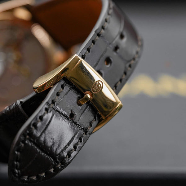 Parmigiani Fleurier Tonda 1950 Rose Gold White Dial strap and buckle detail